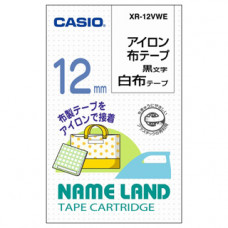 CASIO XR-12VWE 燙布標籤帶(12mm)