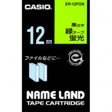 CASIO XR-12F 螢光系列標籤帶(12mm)